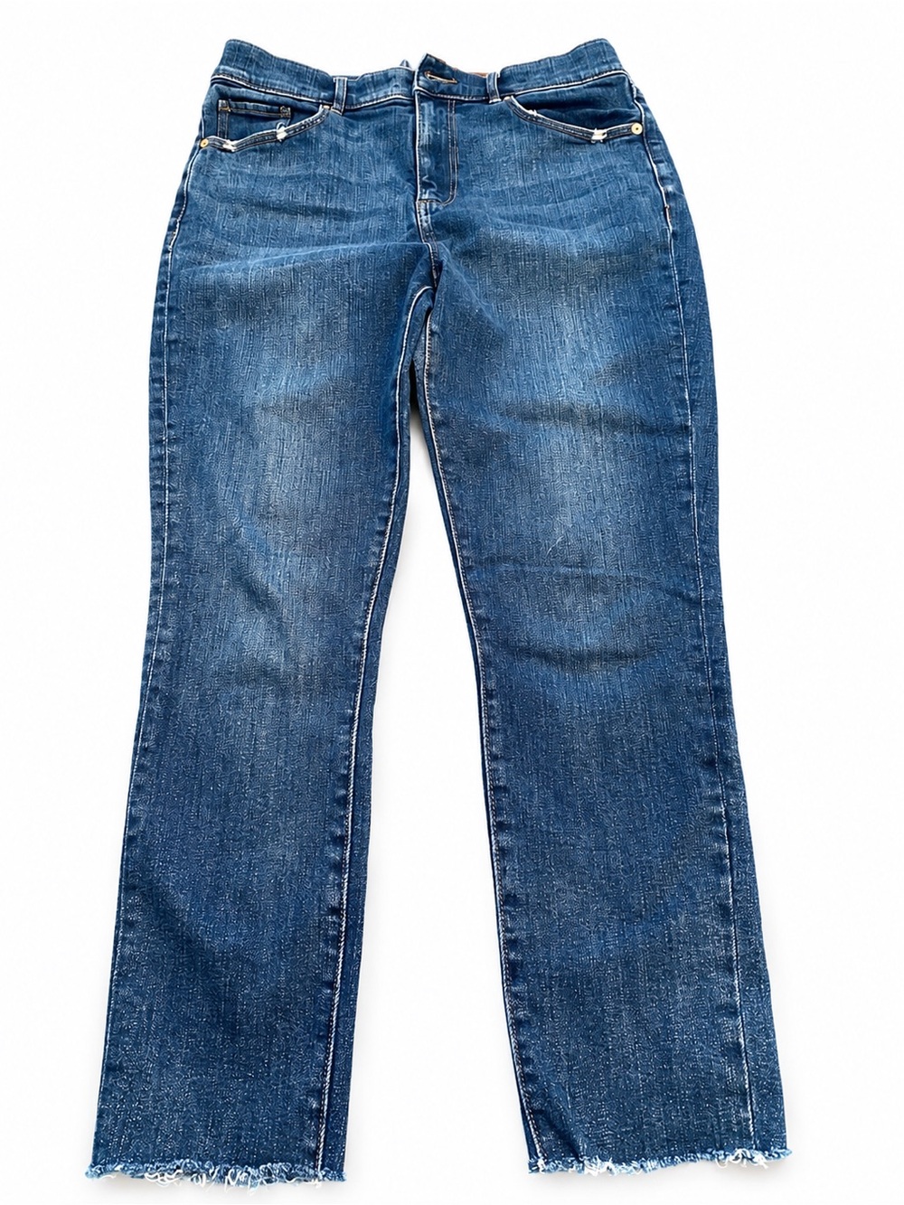 LOFT Women's Straight-Leg Jeans in Medium Blue Wash